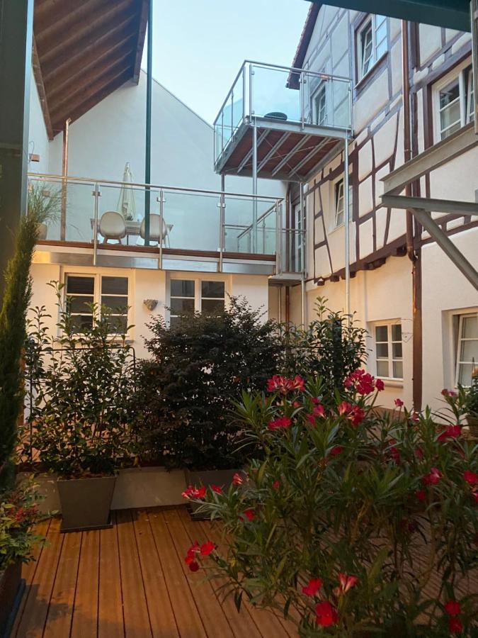 Das Schiefe Haus- Wohnung "Nibelungen" Heppenheim  المظهر الخارجي الصورة